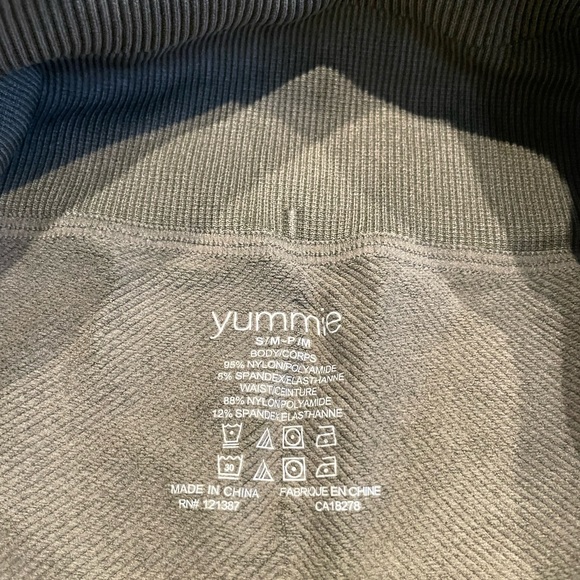 Yummie Moto Washed Seamless Skimmer‎ Legging, Fatigue Green US Sm/Med NWT - Picture 4 of 7